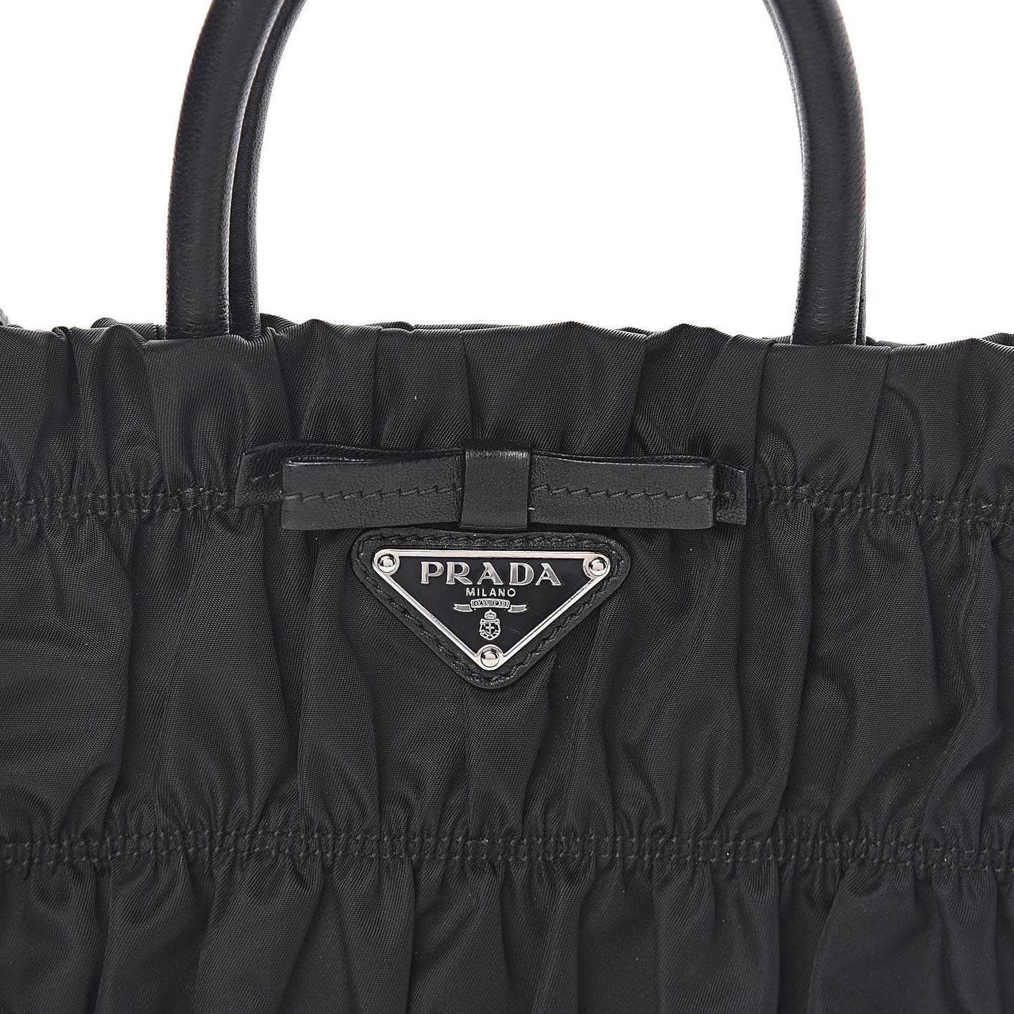 Tessuto Nylon Gaufre Tote Black