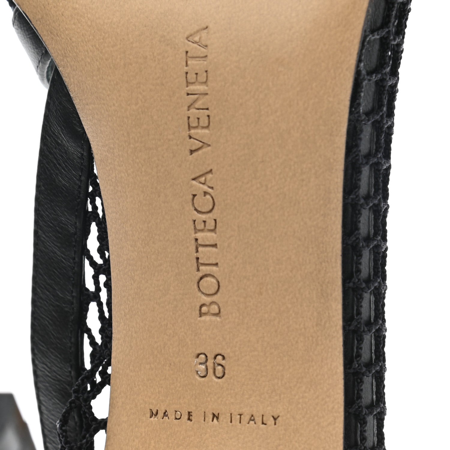 Bottega Veneta Mesh Nappa Chunky Chain Sandals 36 Black 6 of 7