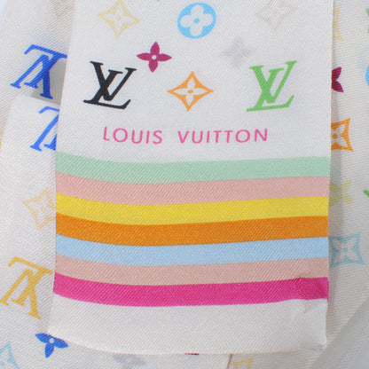 Louis Vuitton Silk Monogram Multicolor Bandeau White 3 of 3