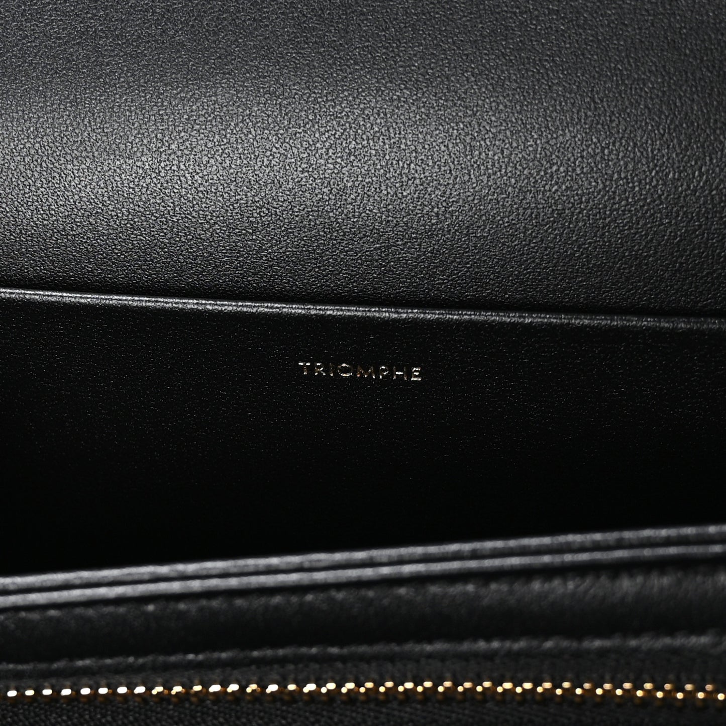 Shiny Calfskin Medium Triomphe Black