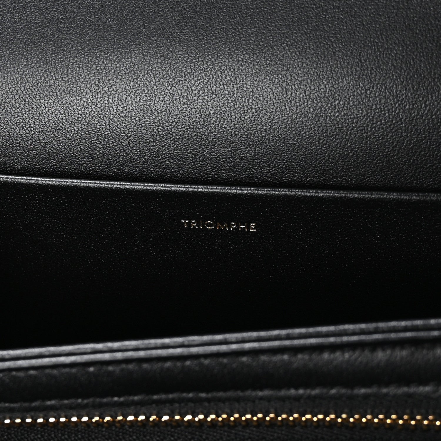 Celine Shiny Calfskin Medium Triomphe Black 8 of 13