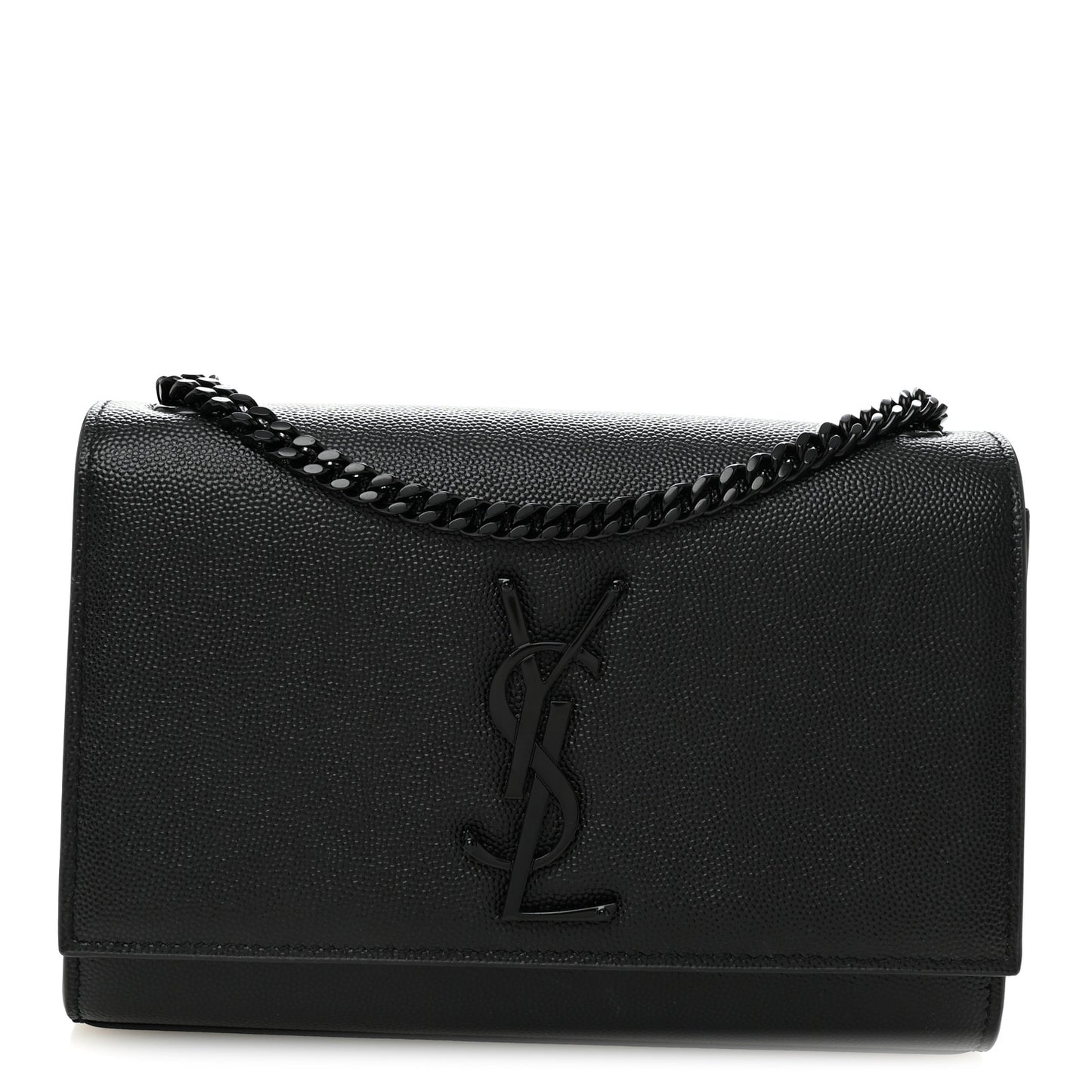 Grain De Poudre Small Monogram Monochrome Kate Satchel Black