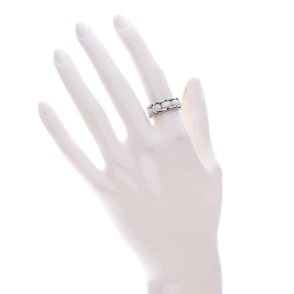 Chanel 18K White Gold Ceramic Medium Ultra Ring 49 5 White 2 of 4