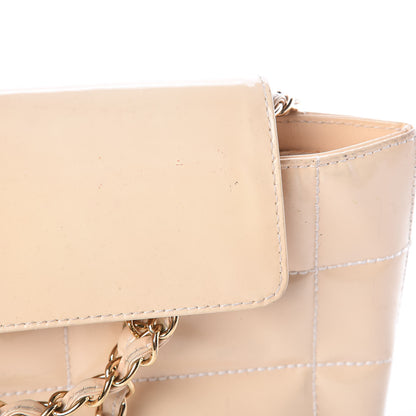 Chanel Patent Chocolate Bar East West Tote White 10 of 27