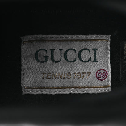 Gucci Econyl Nylon Web Monogram Off The Grid Womens 1977 Tennis High Top Sneakers 39 Black 9 of 11