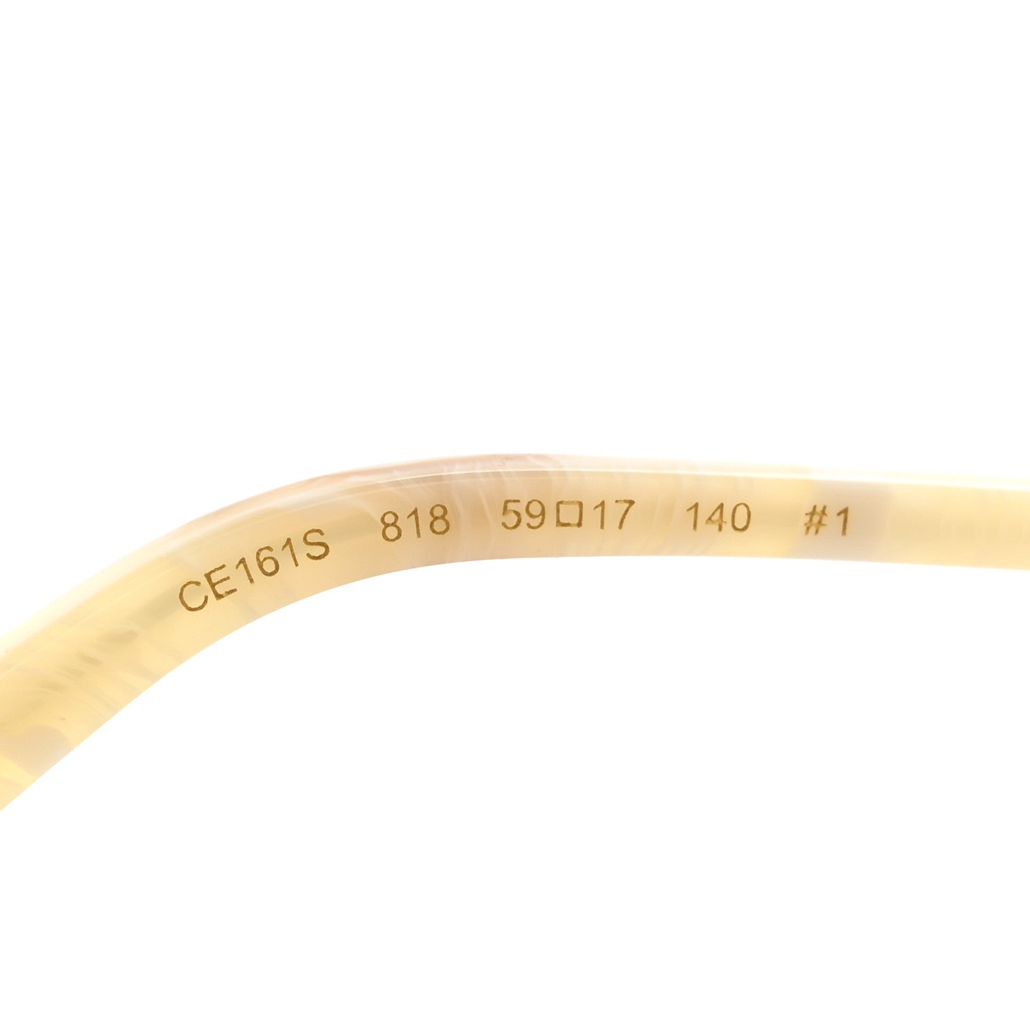 Chloe Rosie Bevelled Round Sunglasses CE161S Gold Gradient Pink 6 of 8