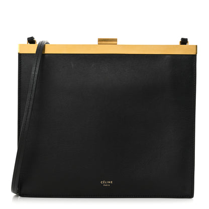 Celine Smooth Calfskin Mini Clasp Bag Black 1 of 12
