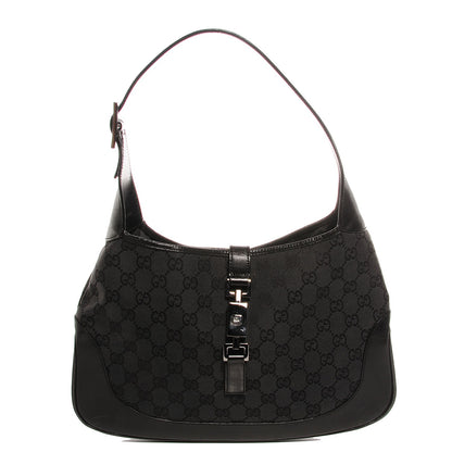 Gucci Monogram Small Jackie O Hobo Black 1 of 7
