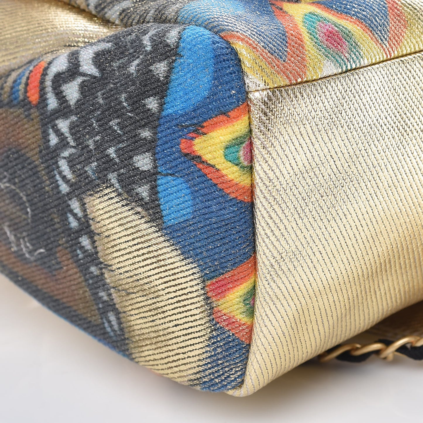 Graffiti Printed Canvas Street Spirit Backpack Multicolor