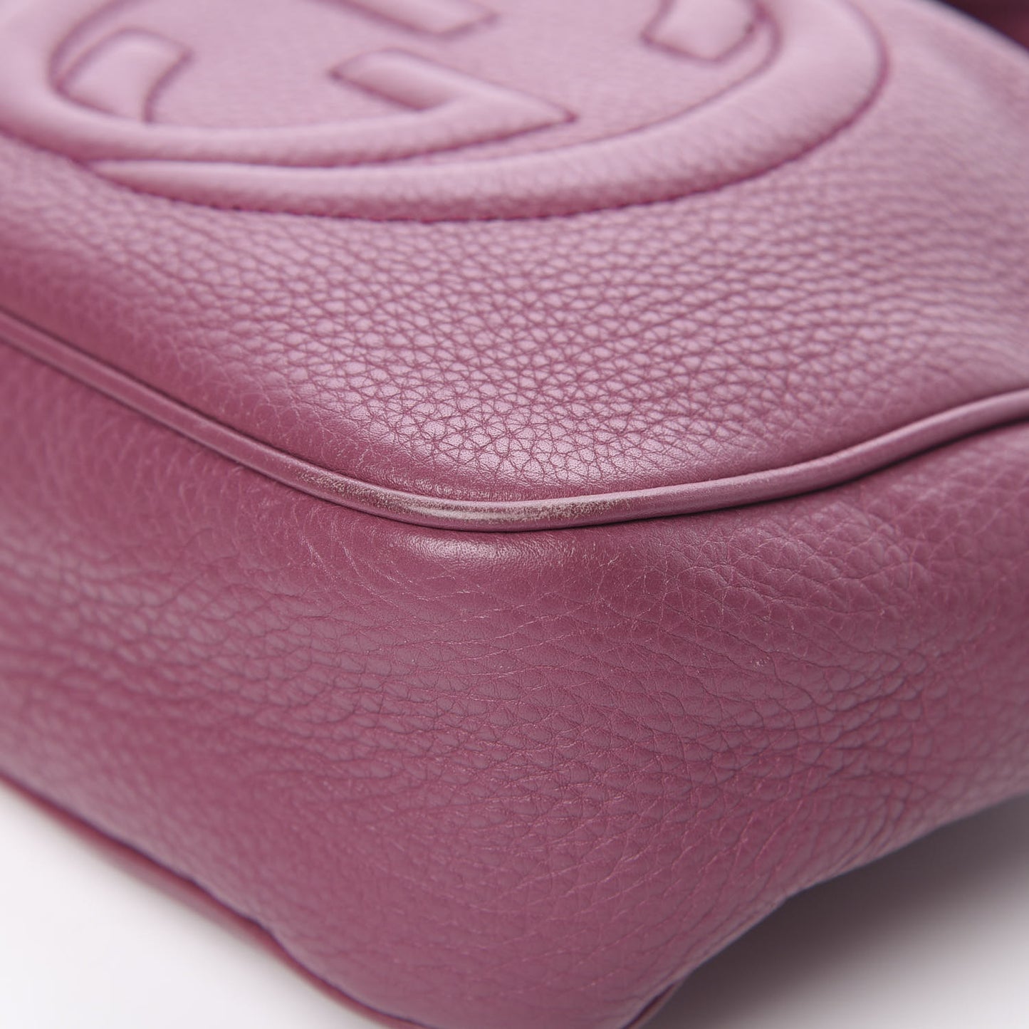 Pebbled Calfskin Small Soho Disco Bag Peonia Flower