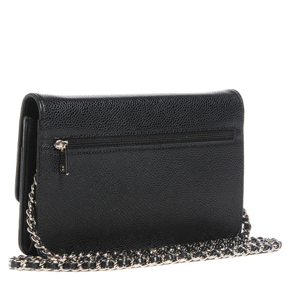 Chanel Caviar Timeless CC Wallet on Chain WOC Black 3 of 8