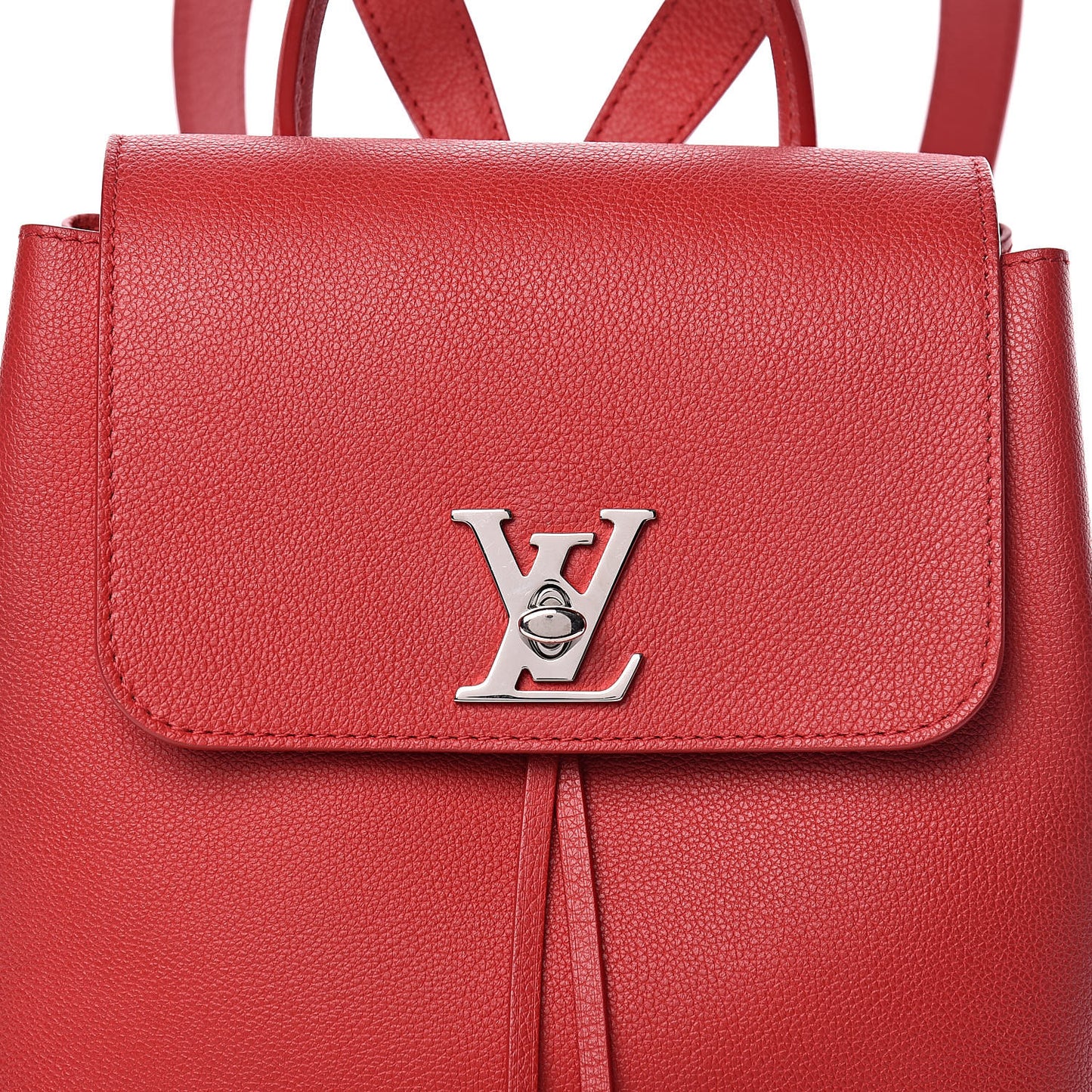 Soft Calfskin Lockme Backpack Rubis