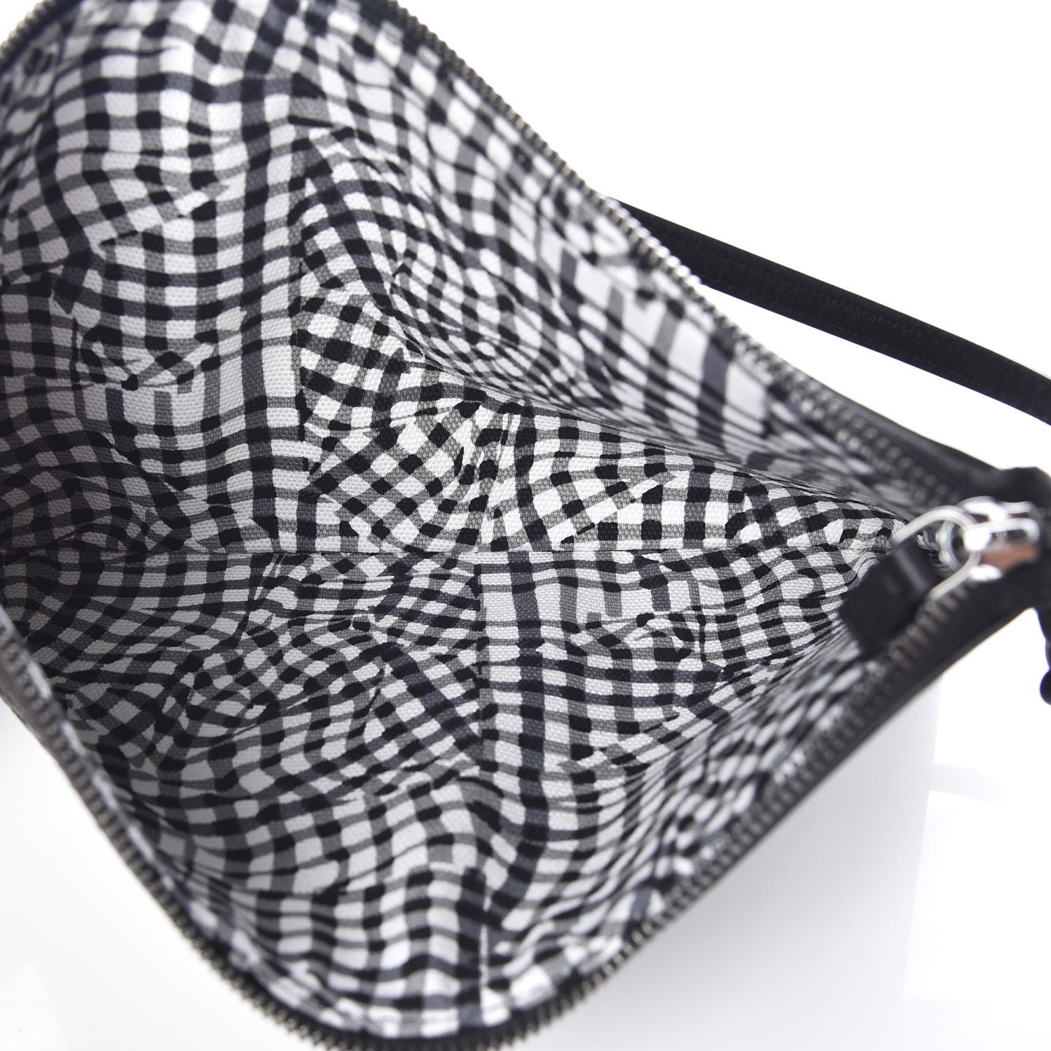 MCM Visetos Liz Shopper Tote Pouch Black 5 of 7
