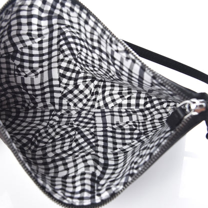 MCM Visetos Liz Shopper Tote Pouch Black 5 of 7