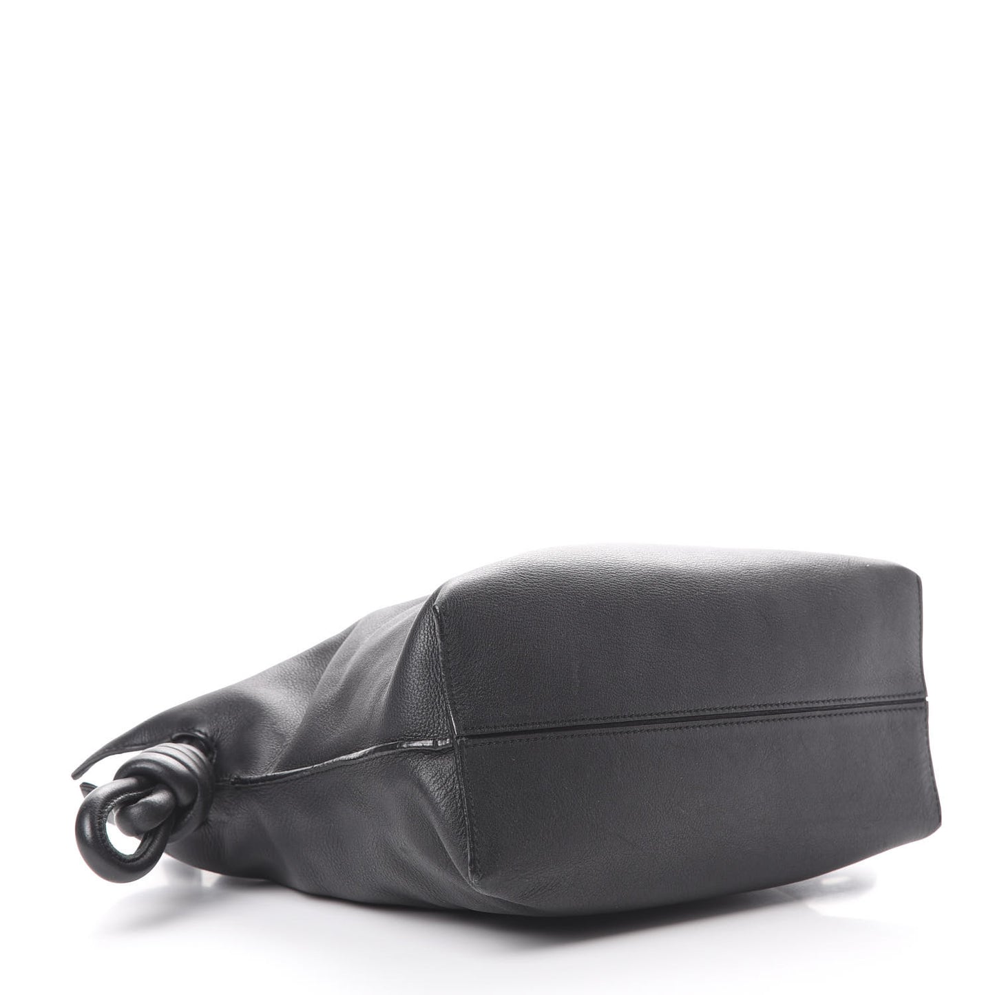 Calfskin Small Flamenco Knot Bag Black