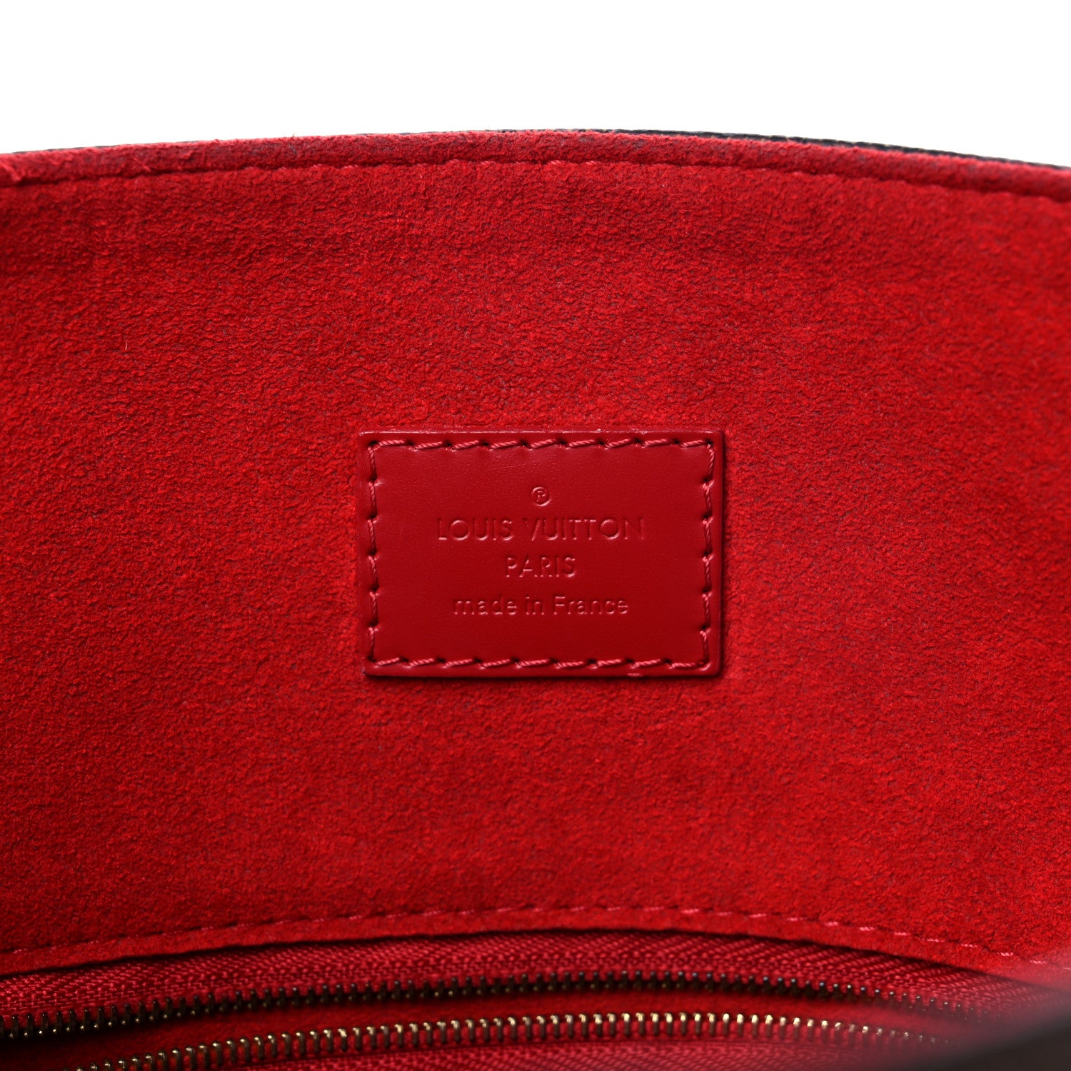 Louis Vuitton Damier Ebene Caissa Hobo Cherry 6 of 16
