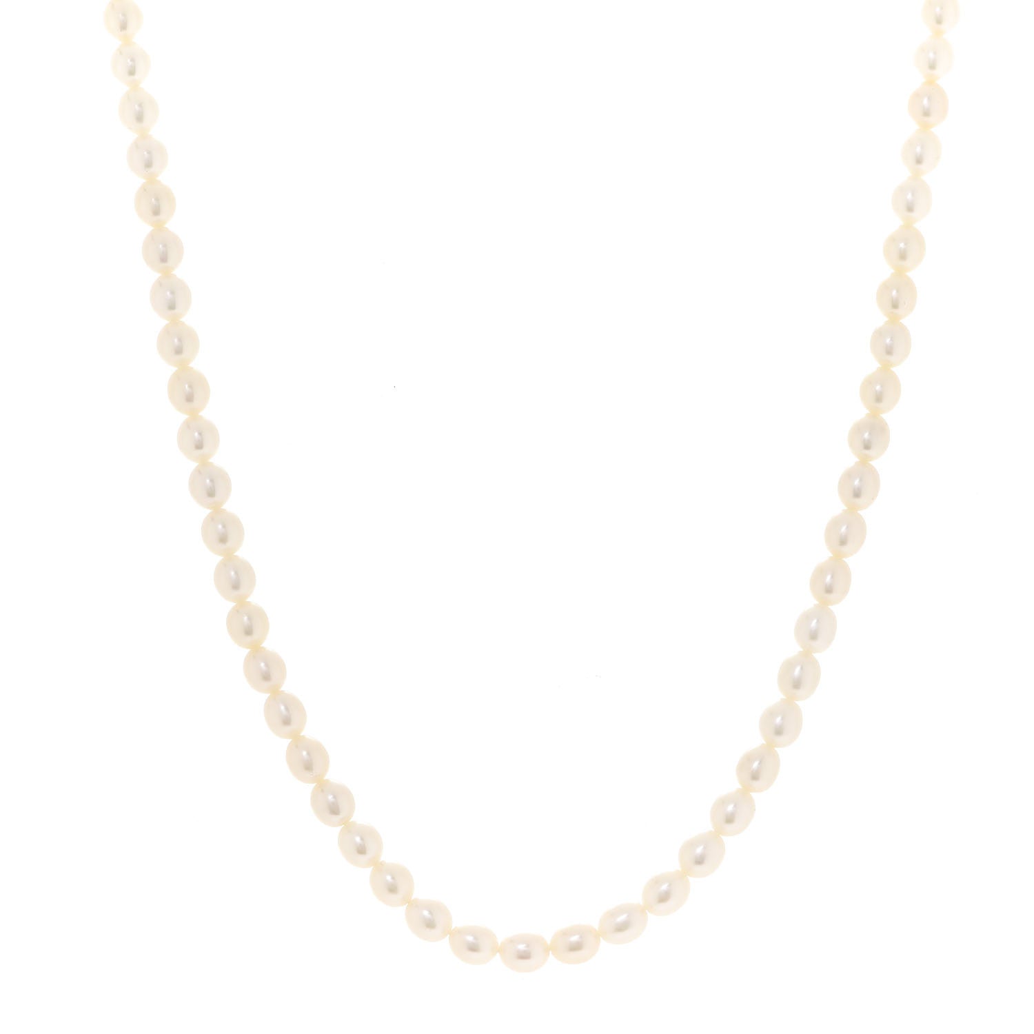 Tiffany Sterling Silver Freshwater Pearl 4.5-5mm Strand Necklace 1 of 6