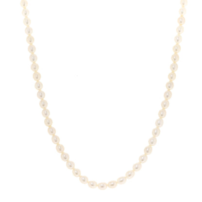 Tiffany Sterling Silver Freshwater Pearl 4.5-5mm Strand Necklace 1 of 6