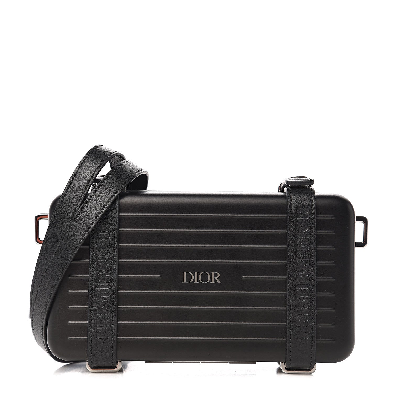 Christian Dior X RIMOWA Aluminum Personal Clutch On Strap Black 1 of 9
