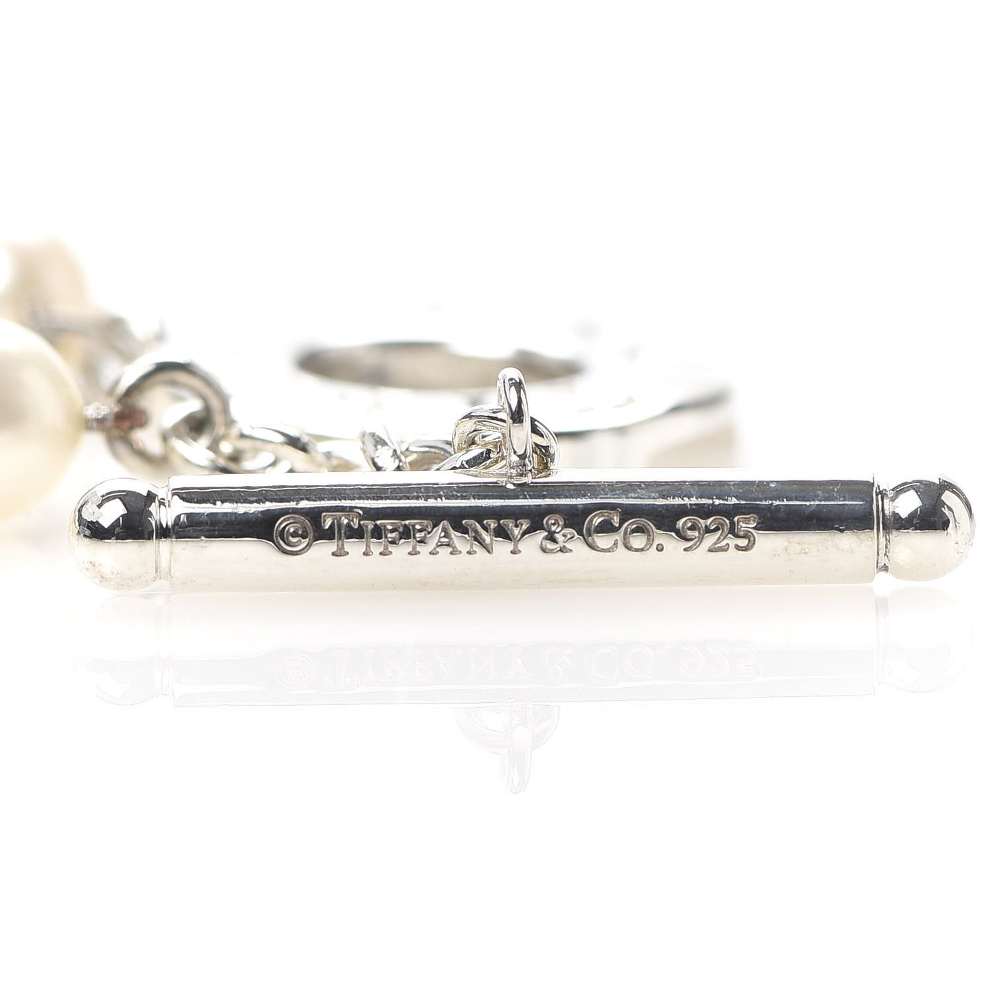 Sterling Silver Pearl Toggle Bracelet