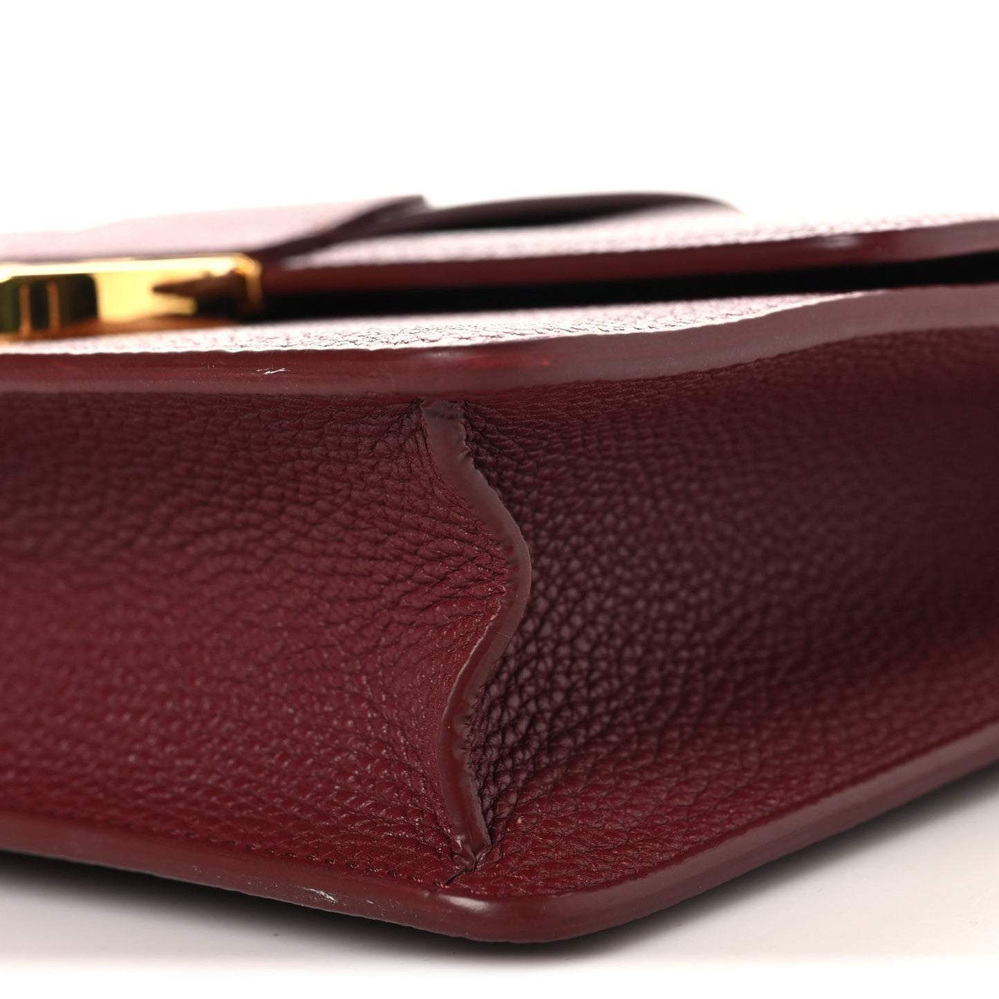 Grained Calfskin 30 Montaigne Flap Bag Red Brick