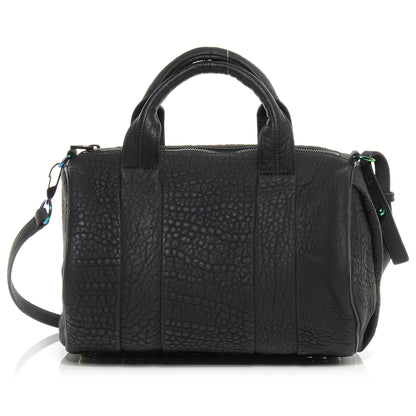 Alexander Wang Leather Rocco Duffel Matte Black w Iridescent Hardware 1 of 6