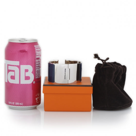 Hermes Enamel Clic Clac H Extra Large Bracelet Bleu Biarritz 6 of 6