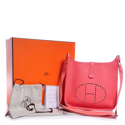 Hermes Epsom Evelyne III GM Flamingo 5 of 8
