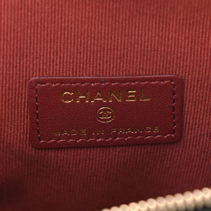 Chanel Lambskin Quilted CC In Love Heart Clutch With Chain Black 6 of 12