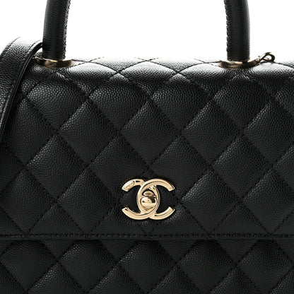 Chanel Caviar Quilted Mini Coco Handle Flap Black 8 of 10