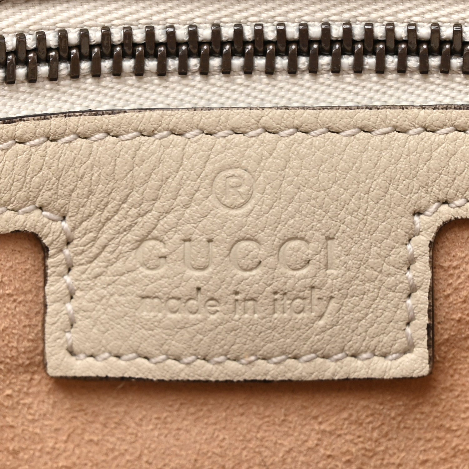 Gucci Softy Wonka Textured Dollar Calfskin Small Diana Shoulder Bag Mystic White Hibiscus Red 6 of 10