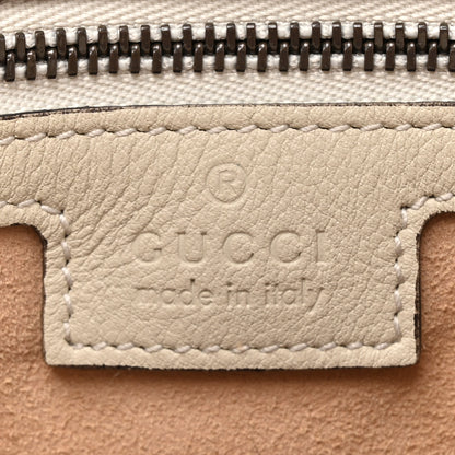 Gucci Softy Wonka Textured Dollar Calfskin Small Diana Shoulder Bag Mystic White Hibiscus Red 6 of 10