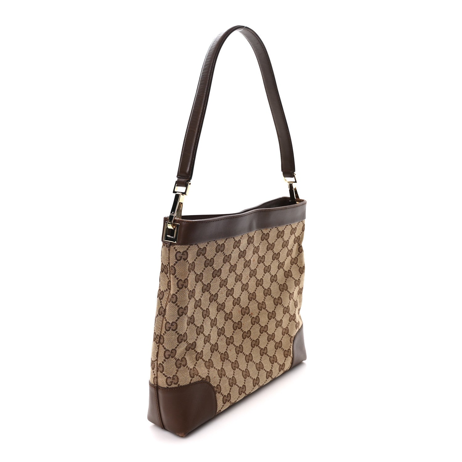 Gucci Monogram Hobo Dark Brown 3 of 12