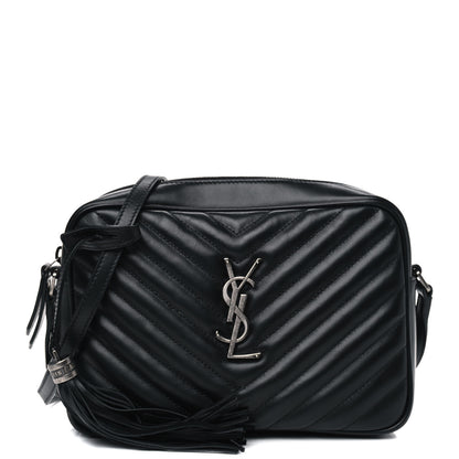 Saint Laurent Calfskin Matelasse Monogram Lou Camera Bag Black 1 of 6