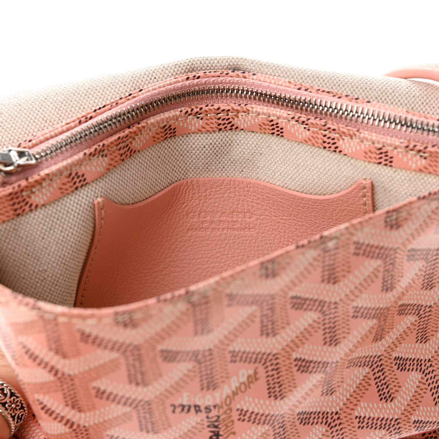 Goyardine Plumet Wallet Clutch Pink