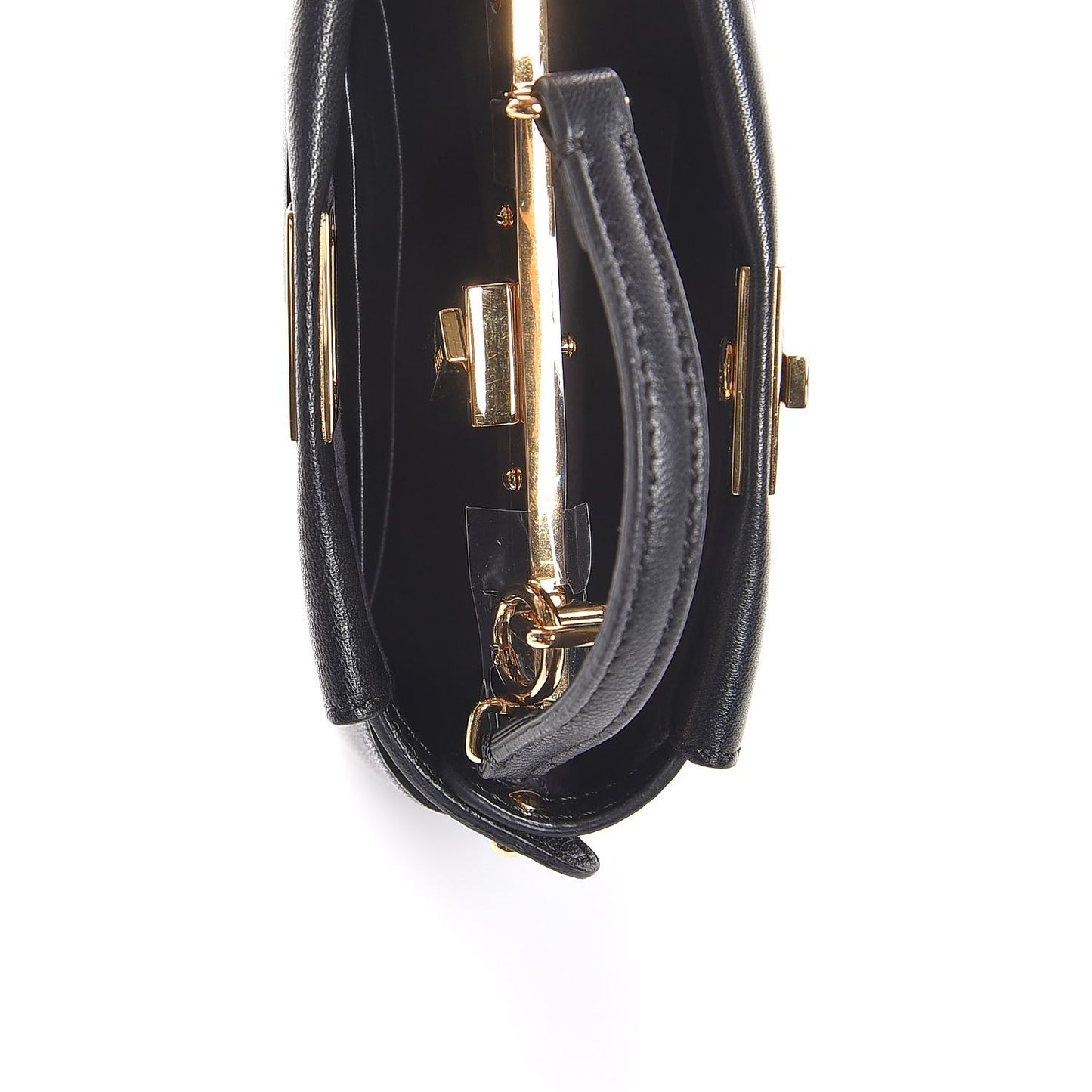Nappa Micro Peekaboo Iconic Satchel Black