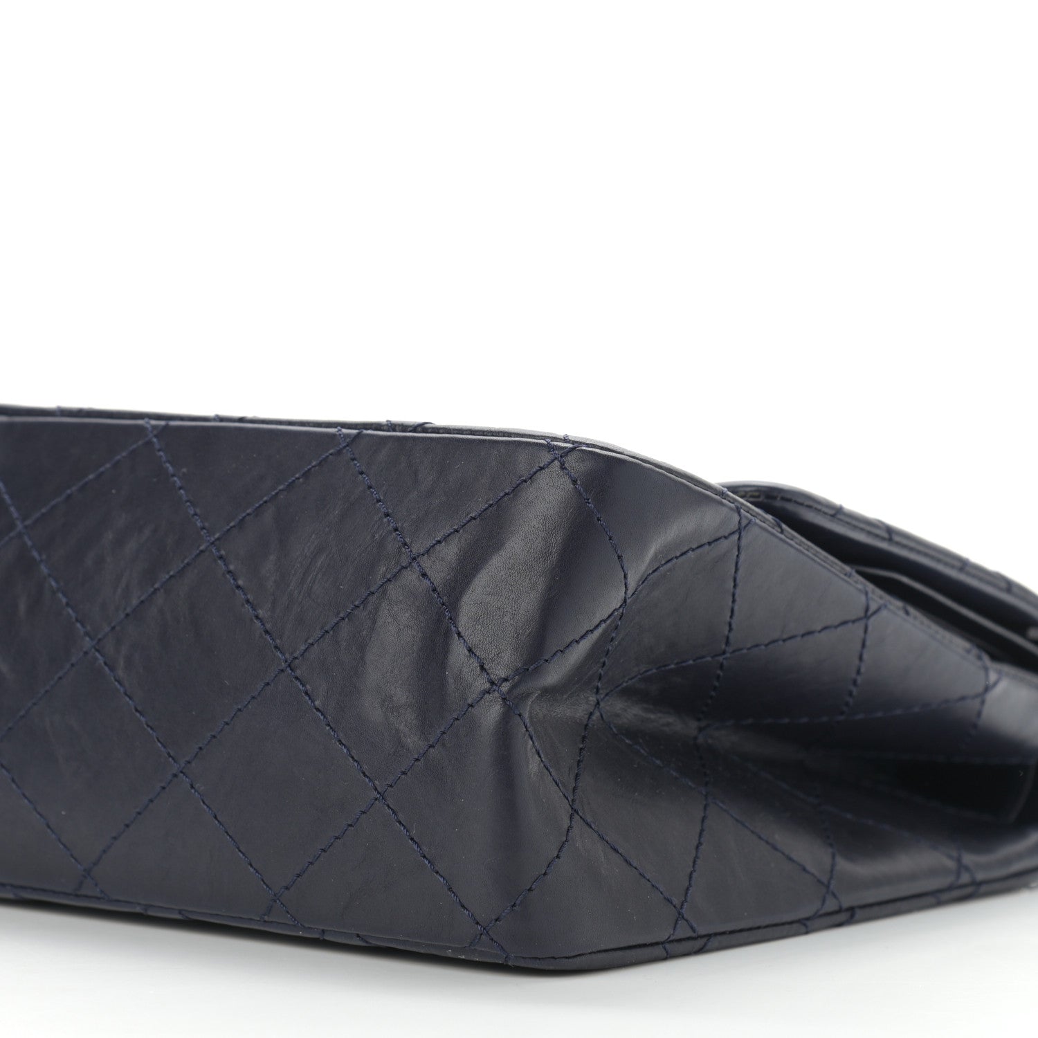 Chanel Aged Calfskin Quilted 2.55 Reissue 227 Flap Navy Blue 10 of 12