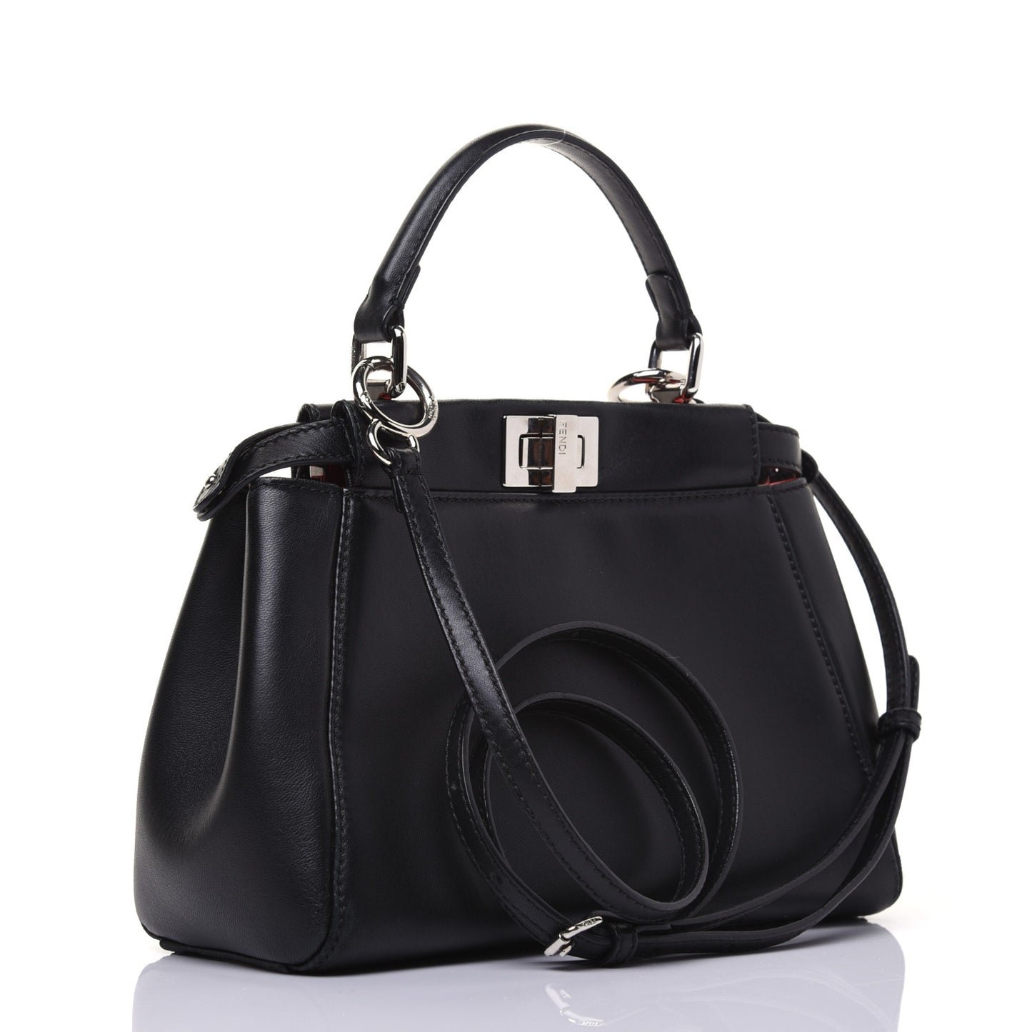Nappa Karung Monster Eyes Mini Peekaboo Iconic Satchel Black Papavero