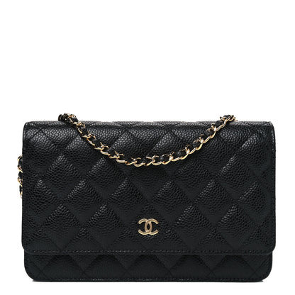 Chanel Caviar Quilted Wallet On Chain WOC Black 1 of 4