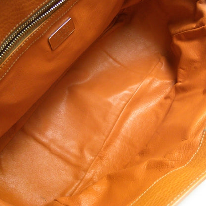 Prada Straw Leather Antic Easy Foldover Pushlock Satchel Orange 7 of 11