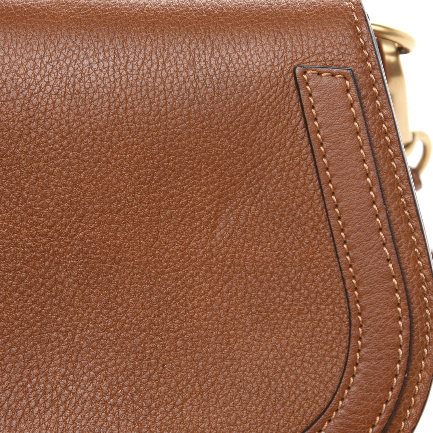 Chloe Calfskin Suede Small Nile Bracelet Bag Caramel 11 of 11