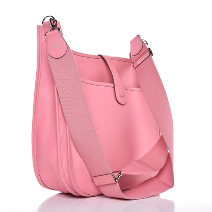 Hermes Epsom Evelyne III GM Rose Confetti 3 of 12