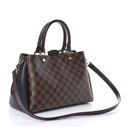 Louis Vuitton Damier Ebene Cuir Taurillon Brittany Black 3 of 9
