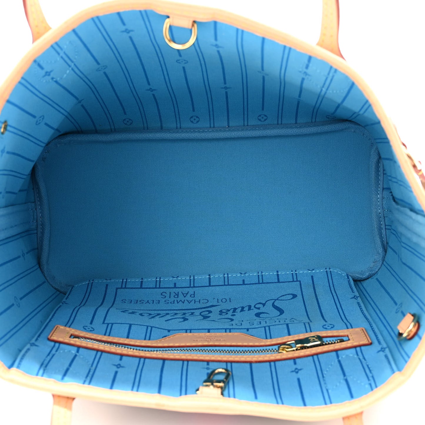 Monogram My LV Heritage Neverfull PM Fuchsia Blue Clair