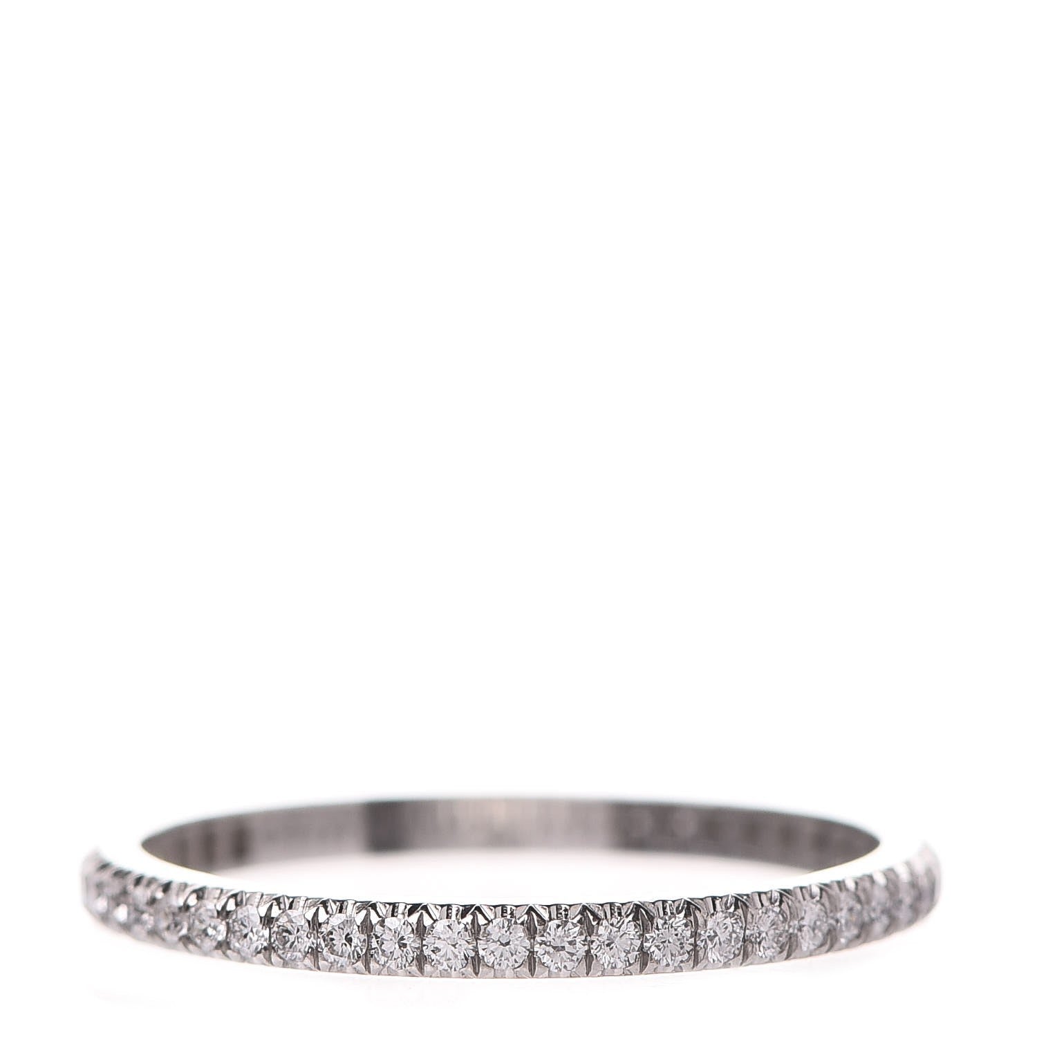 Tiffany Platinum Diamond .34ctw Soleste Eternity Band Ring 62 10 1 of 5