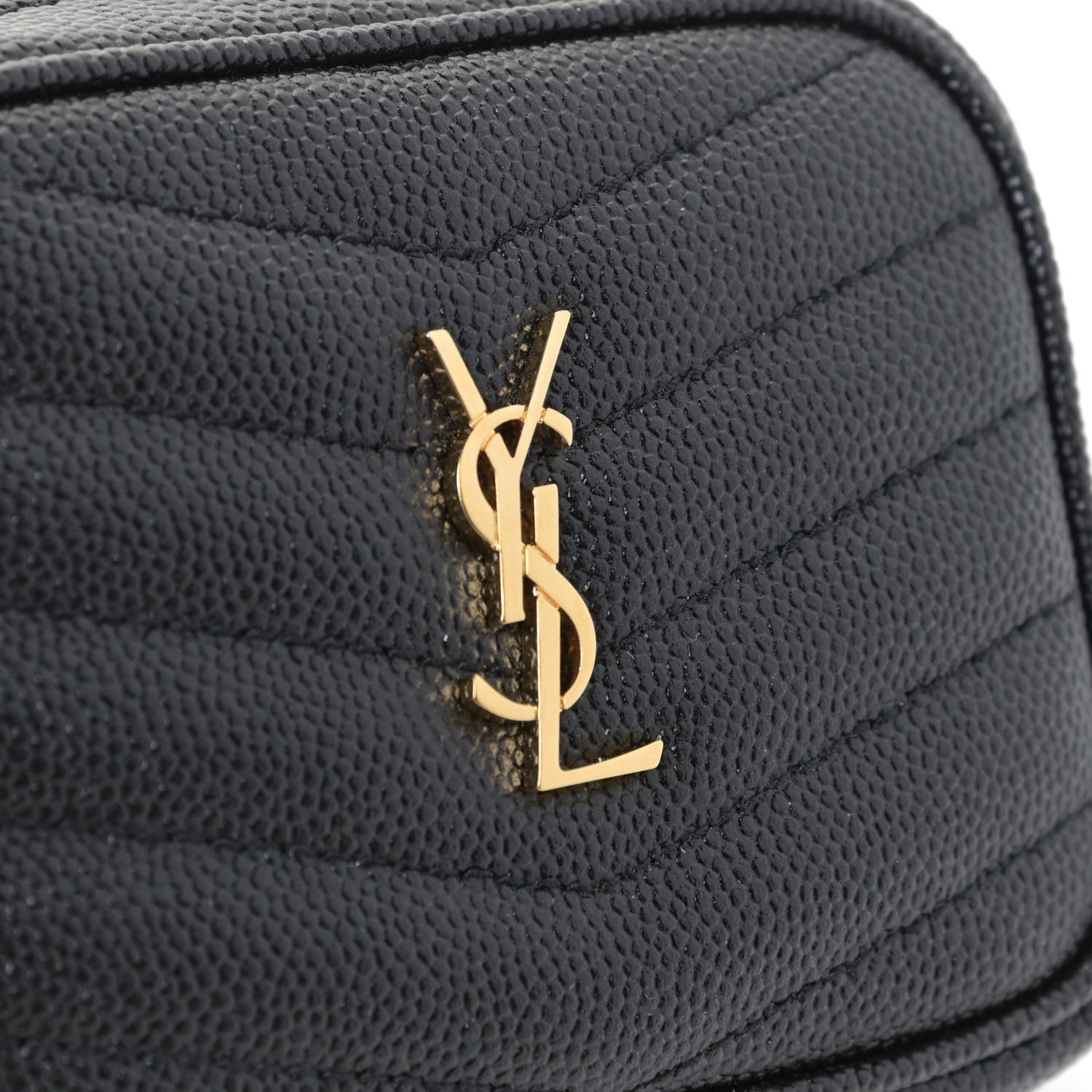 Saint Laurent Grain De Poudre Matelasse Monogram Baby Lou Camera Bag Black 9 of 9