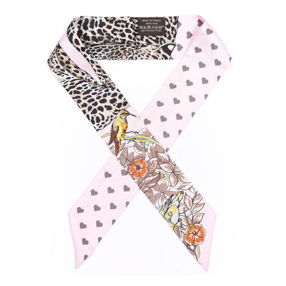 Hermes Silk Jungle Love Love Twilly Rose Pale Etoupe 1 of 4
