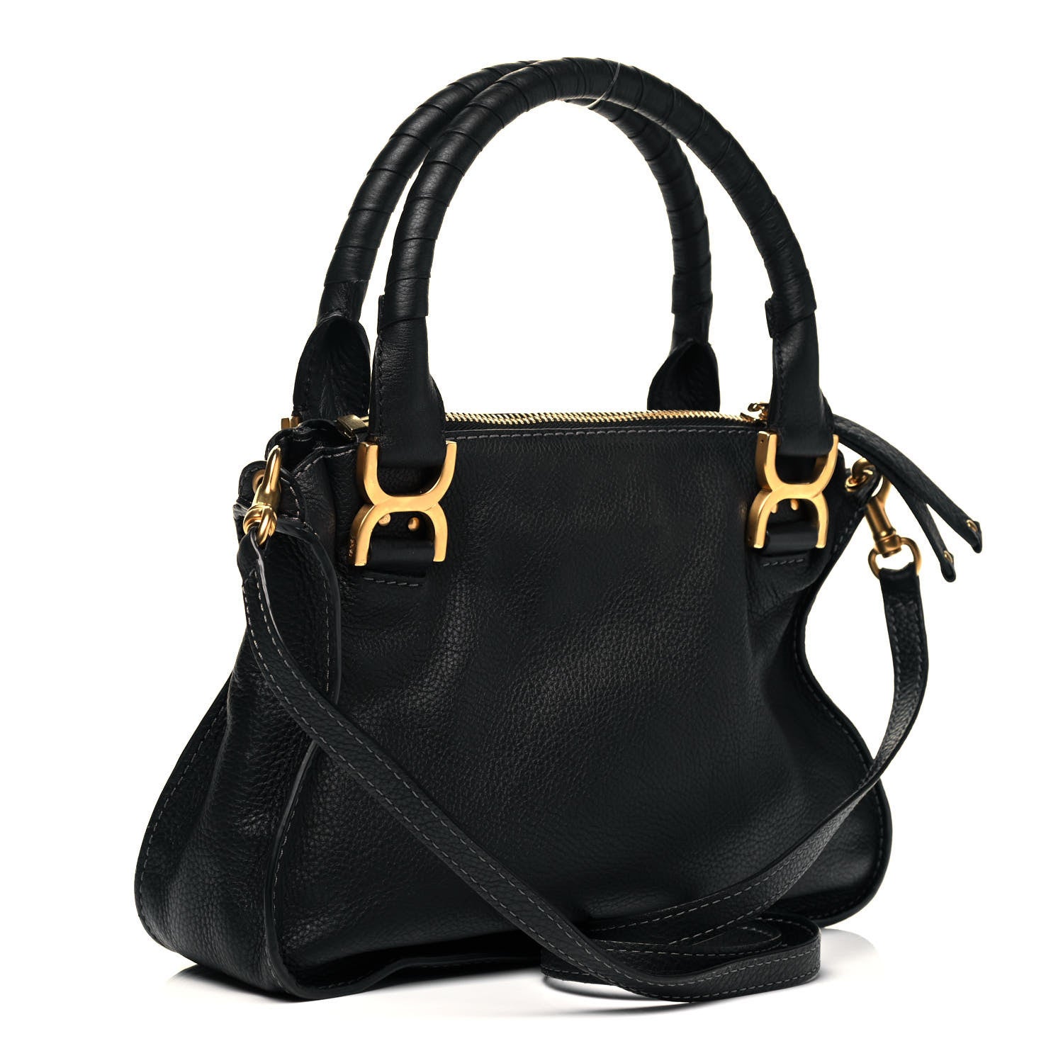 Chloe Calfskin Small Marcie Satchel Black 3 of 9