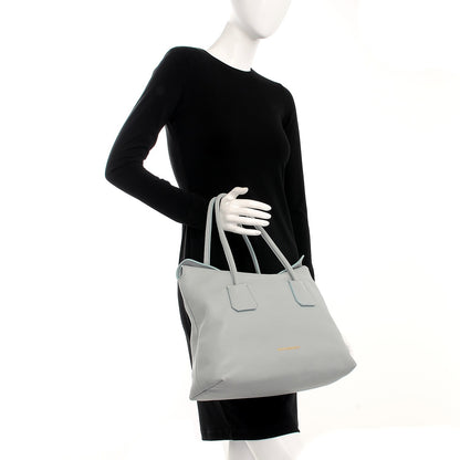 Burberry London Grainy Calfskin Medium Baynard Tote Sky Blue 2 of 10