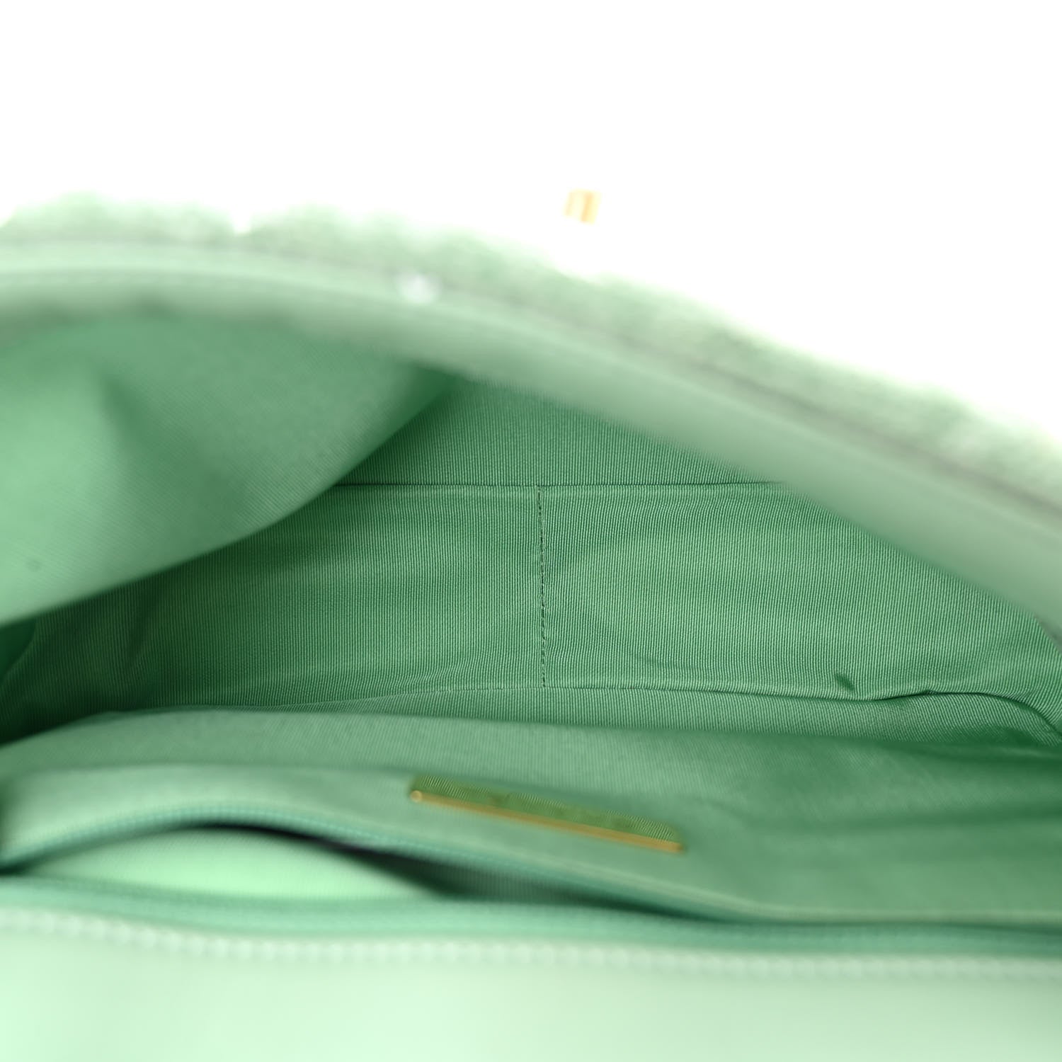Chanel Sequin Quilted Medium Chanel 19 Flap Light Green 5 of 10